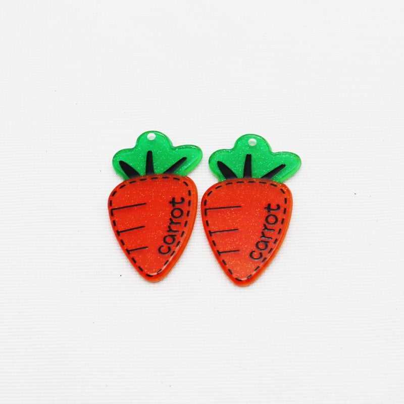Wholesale 10pcs Acrylic Fruit Series Diy Accessories